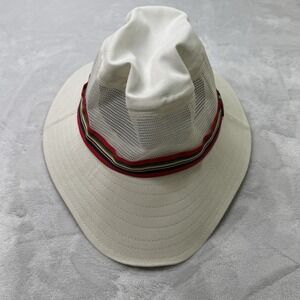 Vintage Andrew Thompson Co Safari Mesh Fedora USA Made Wide Brim One Size